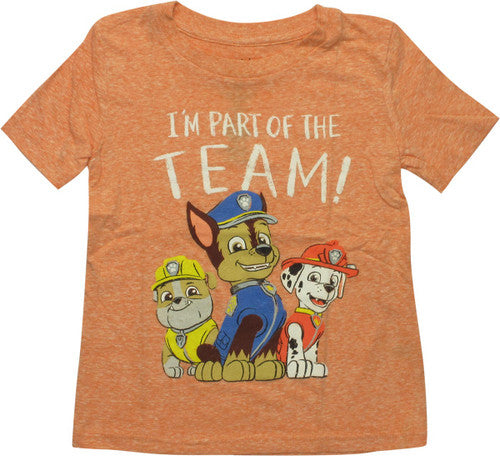 Paw Patrol Part Of The Team Toddler T-Shirt