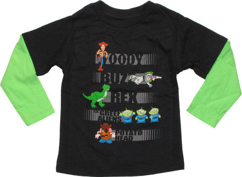 Toy Story Characters and Names Long Sleeve Toddler T-Shirt