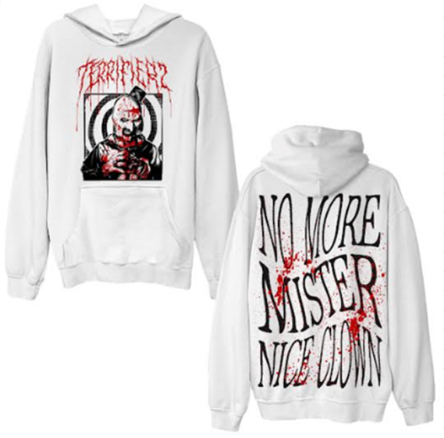 Terrifier No More Mister Nice Clown Blood Splattered Hoodie