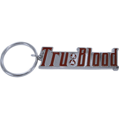 True Blood Drink Label Keychain in Silver