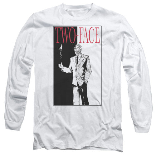 Two Face Rectangle Long Sleeve T-Shirt