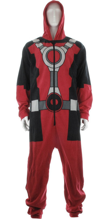Deadpool Costume Hooded Union Suit