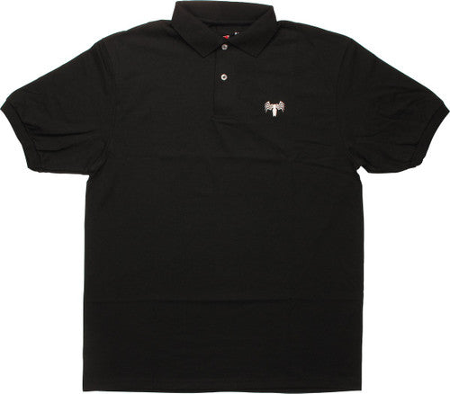 Venom White Spider Logo Mighty Fine Polo Shirt