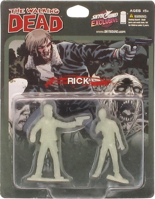 Walking Dead Comic Rick Walker Glow Mini Figures in White