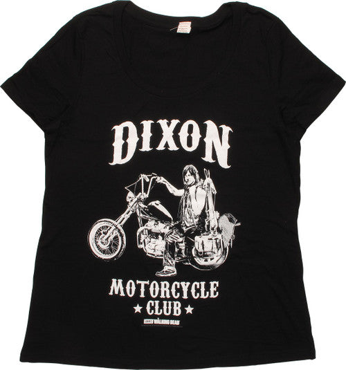 Walking Dead Dixon Motorcycle Club Ladies T-Shirt