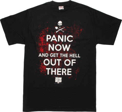 Walking Dead Panic Now T-Shirt
