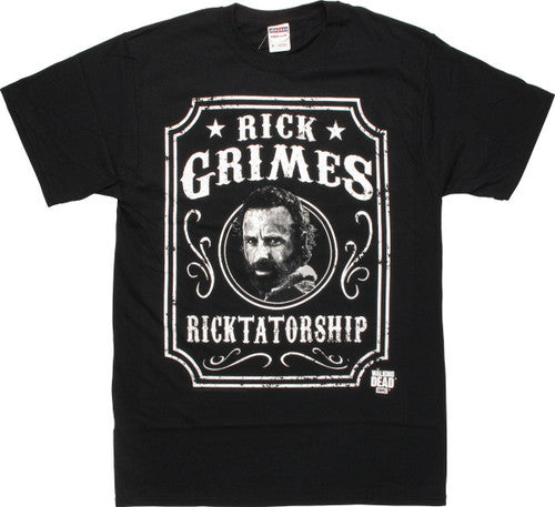 Walking Dead Ricktatorship Label T-Shirt