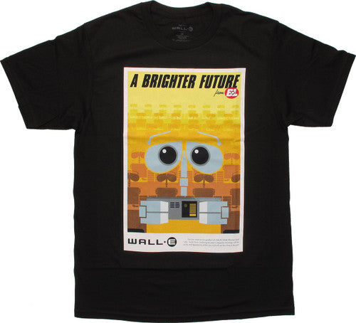Wall E Brighter Future Poster T-Shirt Sheer