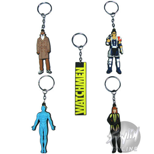 Watchmen Characters Keychain Set in Yellow