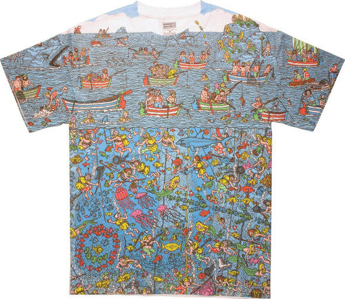 Where's Waldo Sea Divers Sublimated T-Shirt Sheer