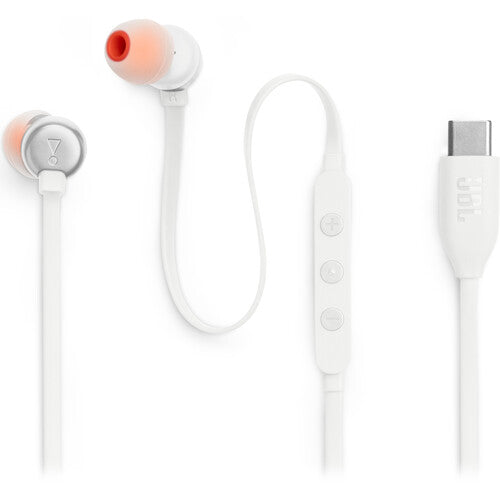 JBL Tune 310C USB-C Earbuds - White