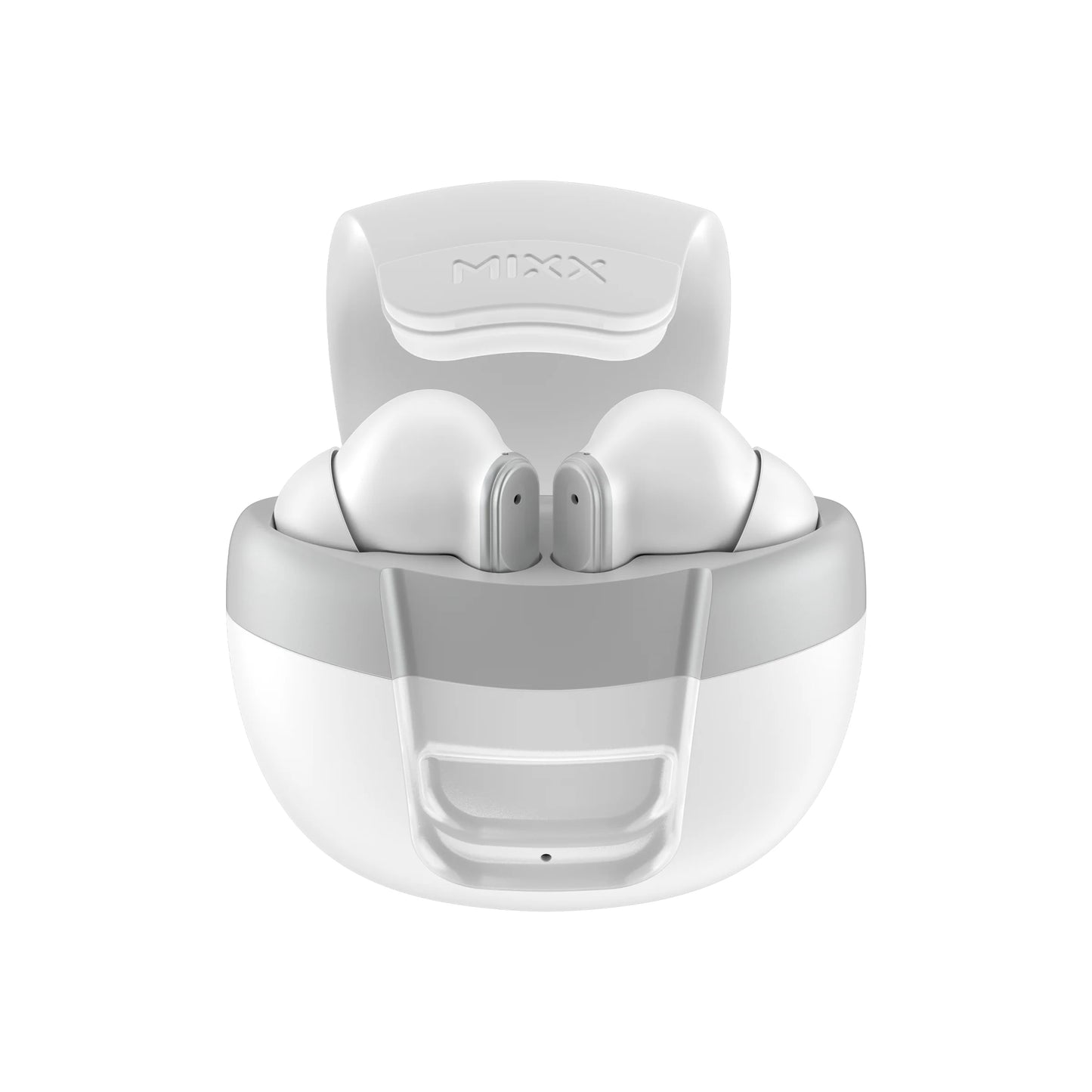 Mixx StreamBuds Solo 3 True Wireless Earphones, Charge Case, and Touch Sensor Controls White