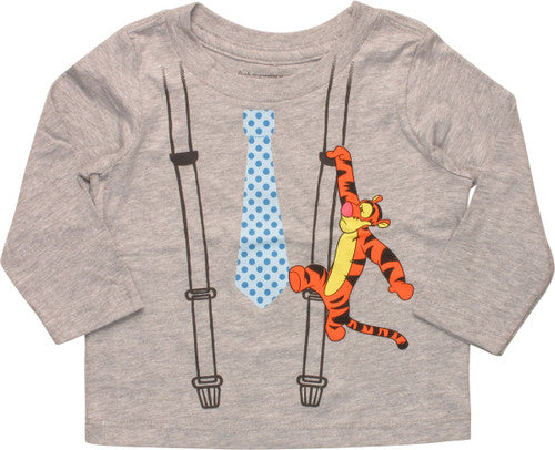 Winnie the Pooh Tigger Suspenders Long Sleeve InfanT-Shirt