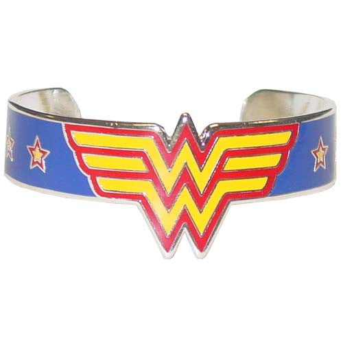 Wonder Woman Logo Stars Bracelet in Blue