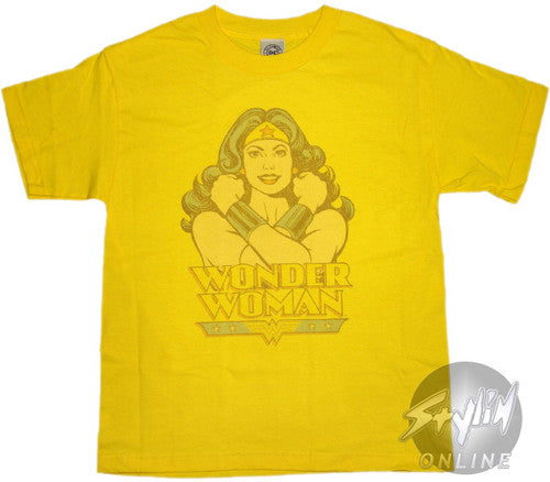 Wonder Woman Bracelets Cross Youth T-Shirt