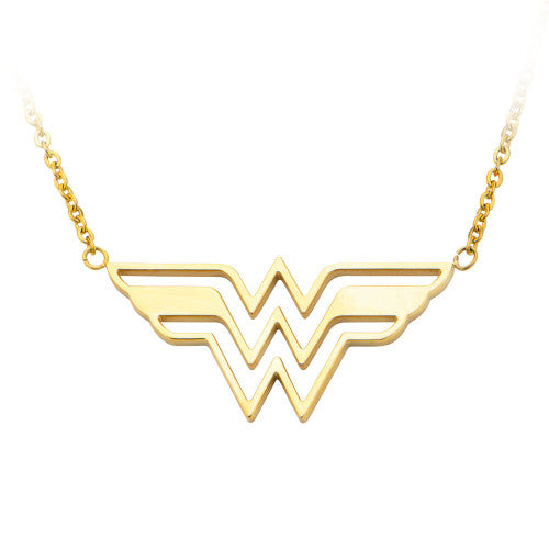 Wonder Woman Gold Tone Necklace