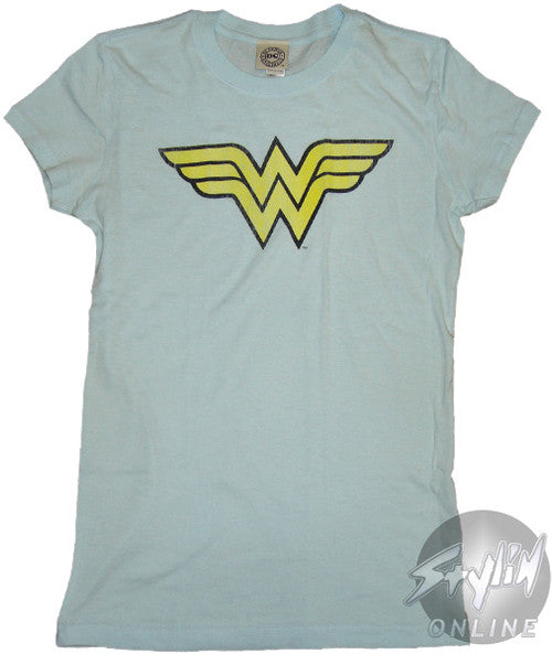 Wonder Woman Symbol Vintage Juniors T-Shirt