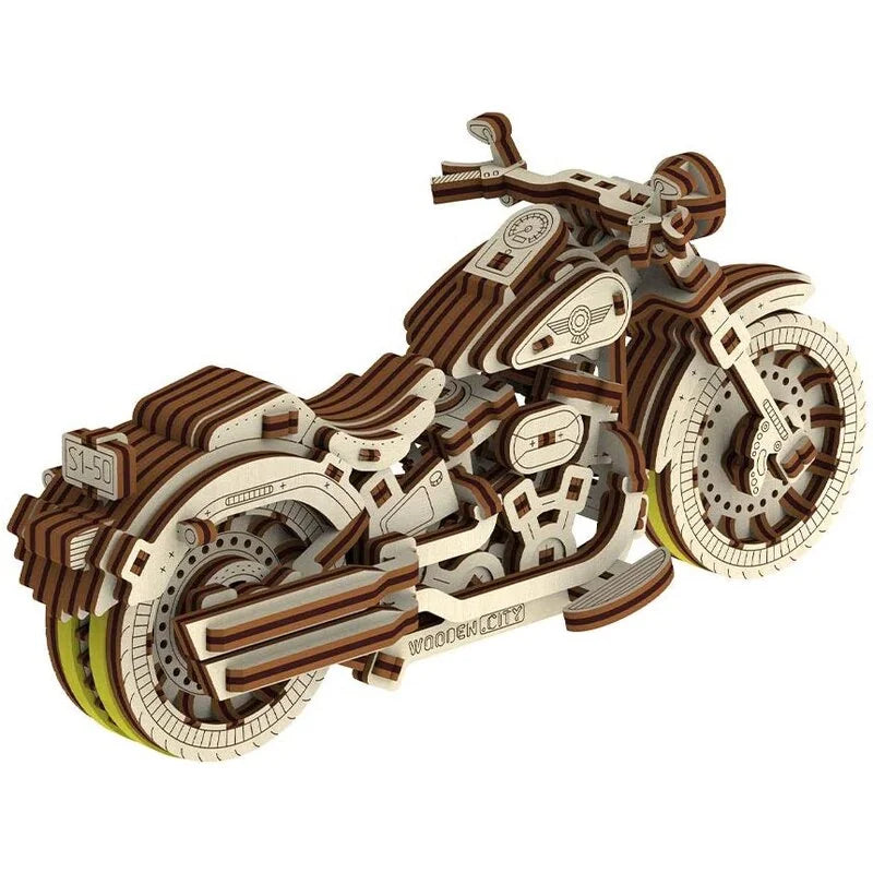 Cruiser Motorcycle Wood Model Kit