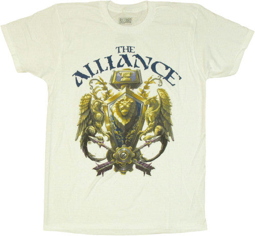 World of Warcraft Alliance 3D Crest T-Shirt Sheer
