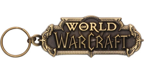 World of Warcraft Name Keychain in Gold