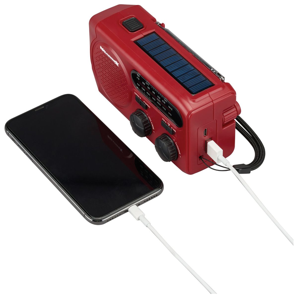 WeatherX Flashlight with Solar Power & Bluetooth Speaker