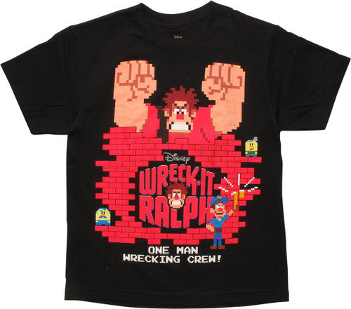 Wreck-It Ralph One Man Wrecking Crew Youth T-Shirt