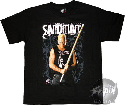 WWE Sandman Action Pose Youth T-Shirt