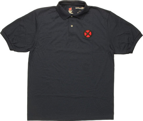X Men Logo Navy Blue Polo Shirt