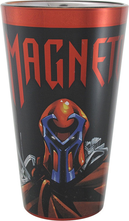 X Men Magneto Chrome Pint Glass in Red