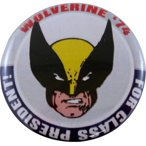 X Men Wolverine President Button