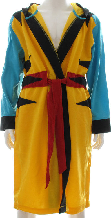 X Men Wolverine Yellow Costume Hooded Fleece Robe
