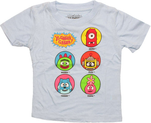 Yo Gabba Gabba Named Circles Toddler T-Shirt