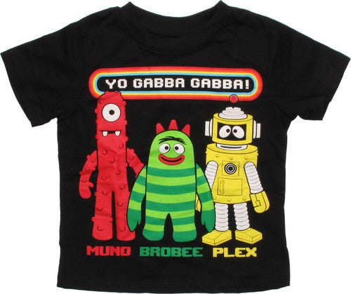 Yo Gabba Gabba Trio Toddler T-Shirt