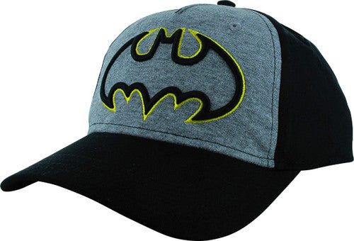 Batman Outline Classic Logo Snapback Youth Hat in Yellow