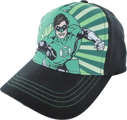 Green Lantern Pose Sublimated Snapback Youth Hat