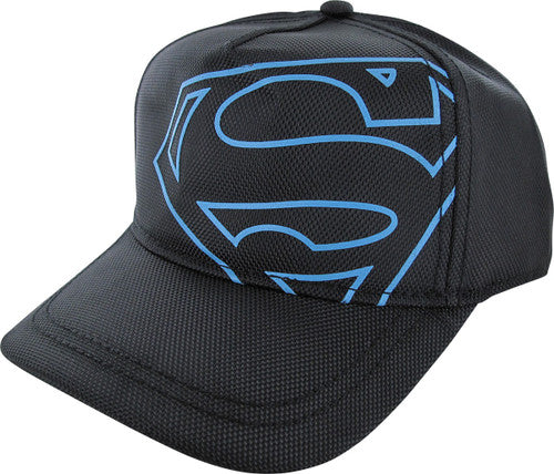 Superman Blue Logo Snapback Black Youth Hat