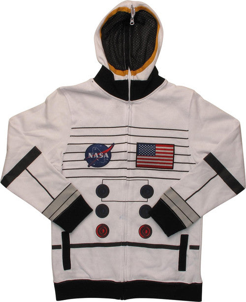 NASA Astronaut Costume Zipper Youth Hoodie