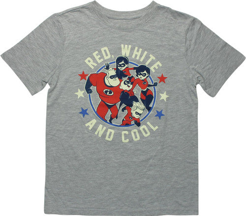 Incredibles Red White Cool Youth T-Shirt