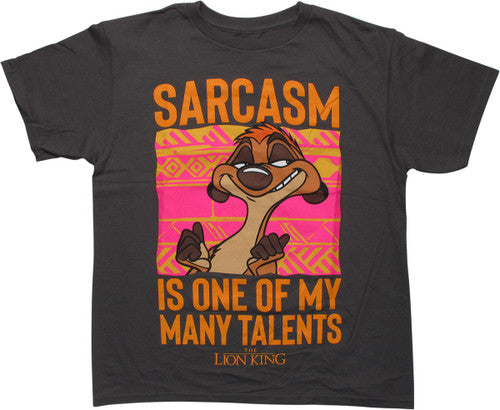 Lion King Timon Many Talents Youth T-Shirt