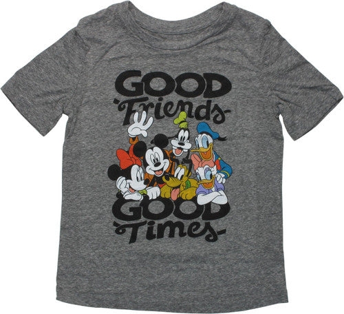 Mickey Mouse Good Friends Good Time Youth T-Shirt