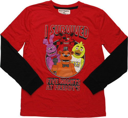 Five Nights at Freddy's Survived Long Sleeve Youth T-Shirt