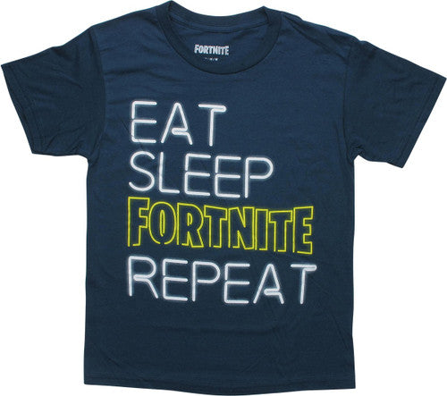 Fortnite Eat Sleep Fortnite Repeat Youth T-Shirt