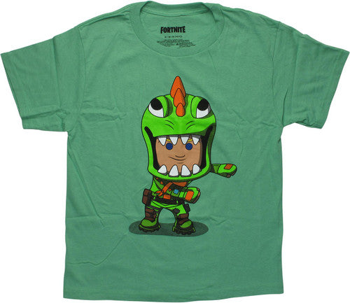 Fortnite Flossing Rex Green Youth T-Shirt