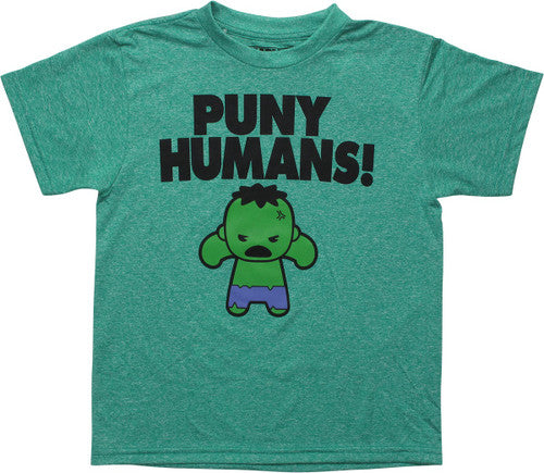 Incredible Hulk Kawaii Puny Humans Youth T-Shirt