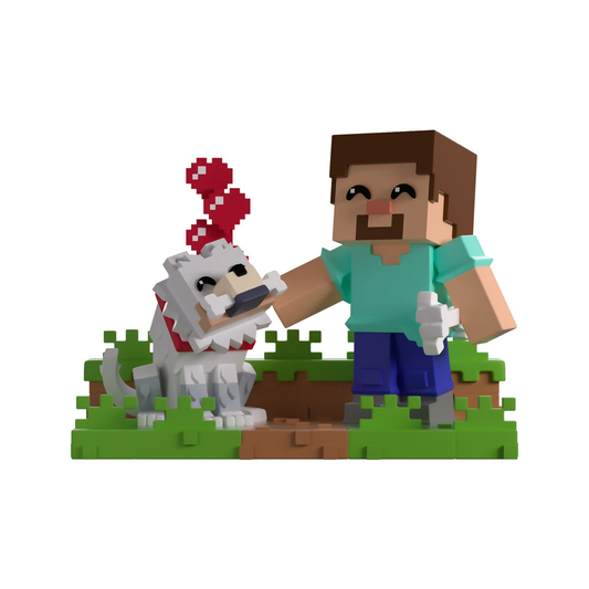 Youtooz Minecraft Taming a Wolf 4.9-Inch Vinyl Figure