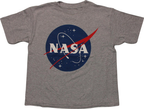 NASA Classic Logo Gray Youth T-Shirt