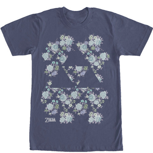Zelda Triforce Floral T-Shirt