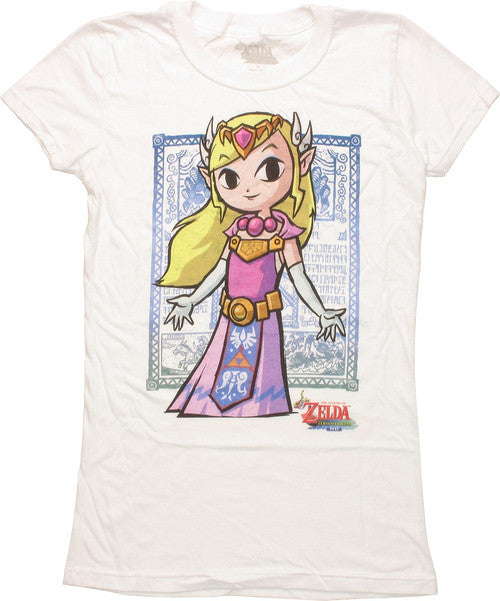 Zelda Windwaker Princess Zelda Juniors T-shirt
